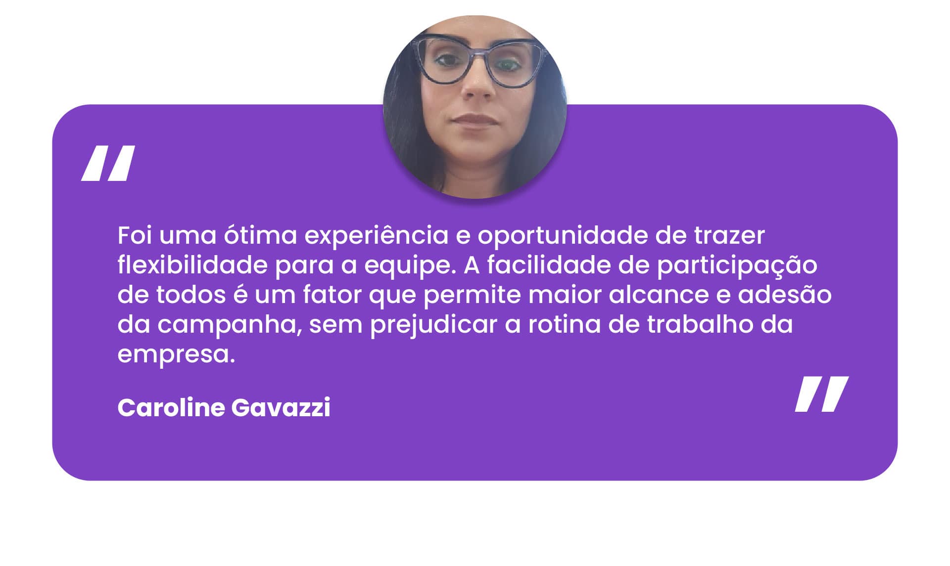 Depoimento de participante.