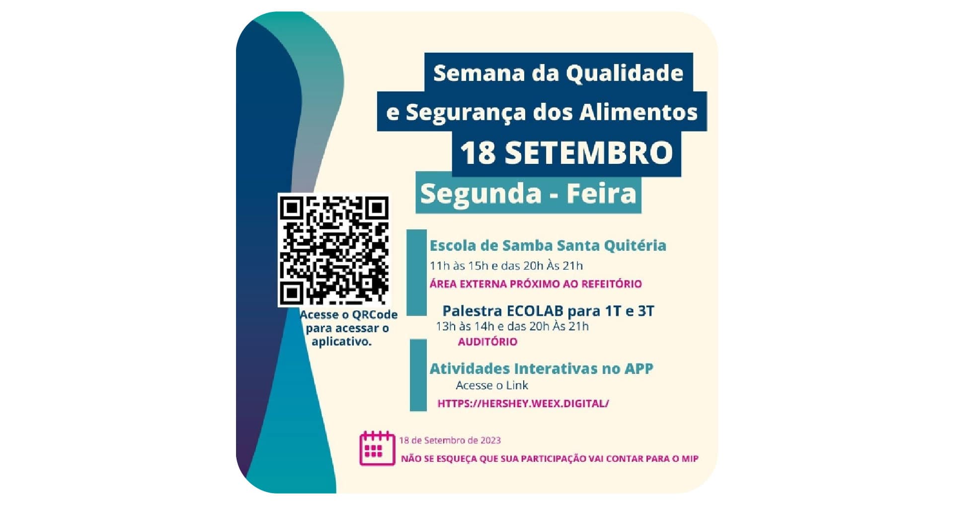 Banner de divulgação da SIPAT.