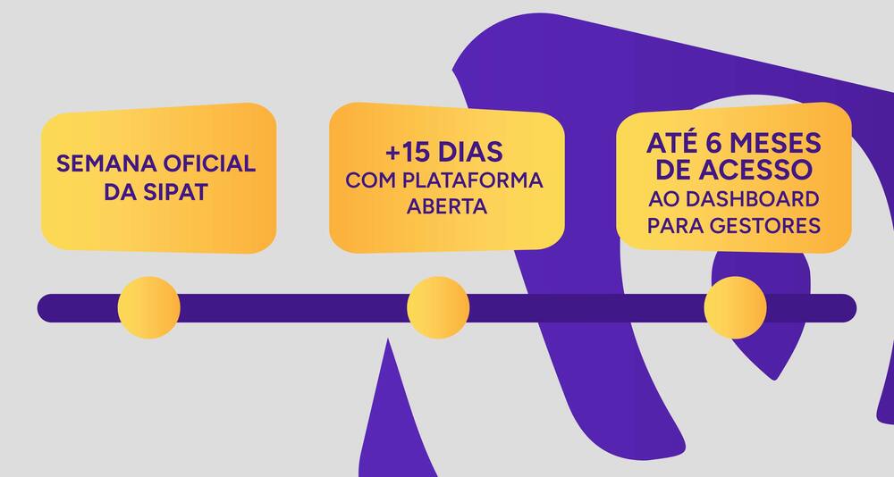 Infográfico com a linha do tempo da campanha.
